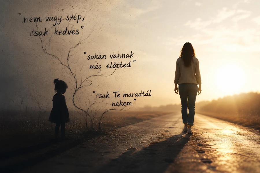 Egy kislány és egy felnőtt nő képe